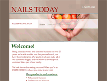 Tablet Screenshot of nailstodaysalon.com